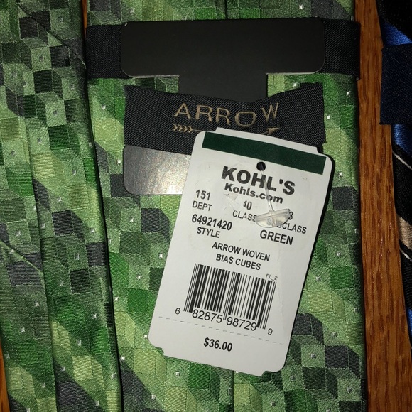 three ties men kohls patterned striped - Picture 2 of 5